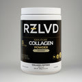 RZLVD collagen powder container on a gray background